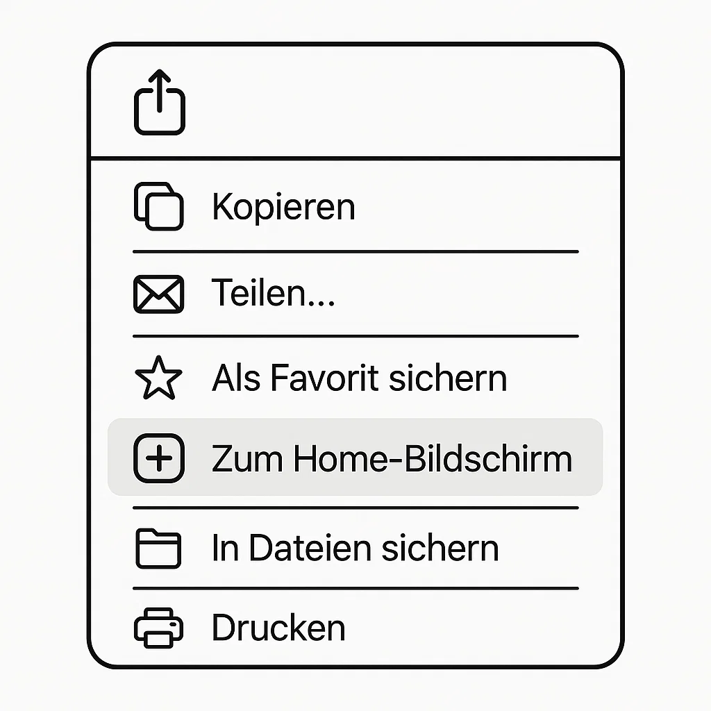 Anleitung Schritt 2 für iOS
